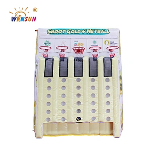 Customized connect 4 inflatable basketball connect 4 game for sale