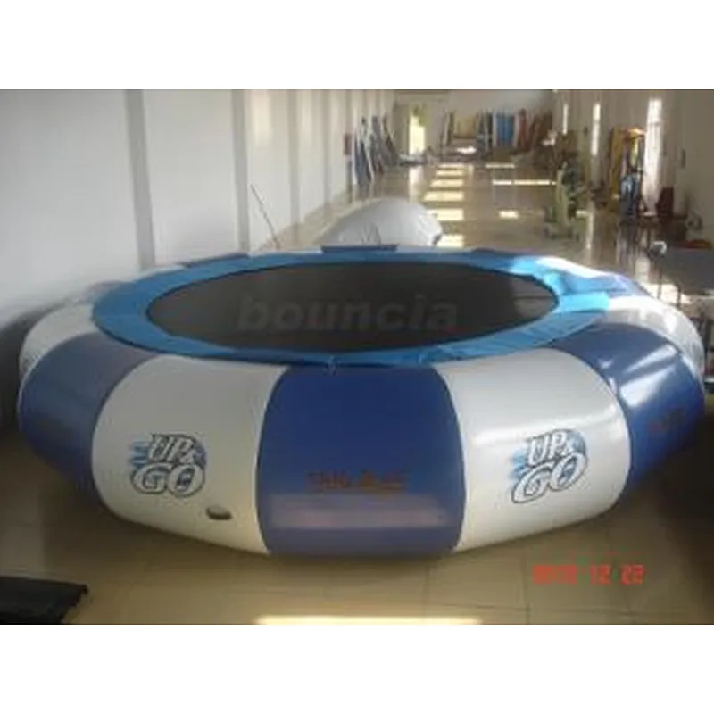 Easy set up and portable water frameless inflatable bongos trampoline