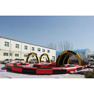 Inflatable Sport Go Kart Racing Track Filed Arena, inflatable hamster ball track racing, inflatable car arena for sale