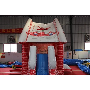 Birthday of Jesus Christ inflatable eve bounce house, Father christmas grotto, santa claus bounce room for sale