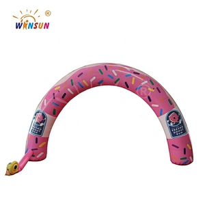Ari constant inflatable  model  bow, cartoon santa claus arch,inflatable advertising snow man bows for christmas sale