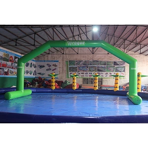Advertising inflatable water floating archway,inflatable airtight bow,commercial air sealed arch for sale
