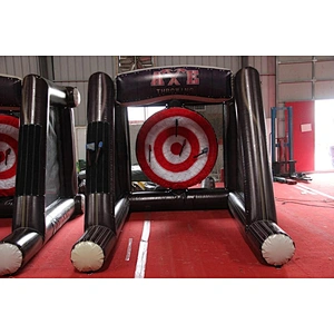 Amusement park inflatable single axe lumberingsport games. lumberman tossing games. rosser axe throwing sport games for sale