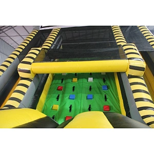 Outdoor big adult inflatable obstacle course equipment, challenge boot camp inflatable obstacle course