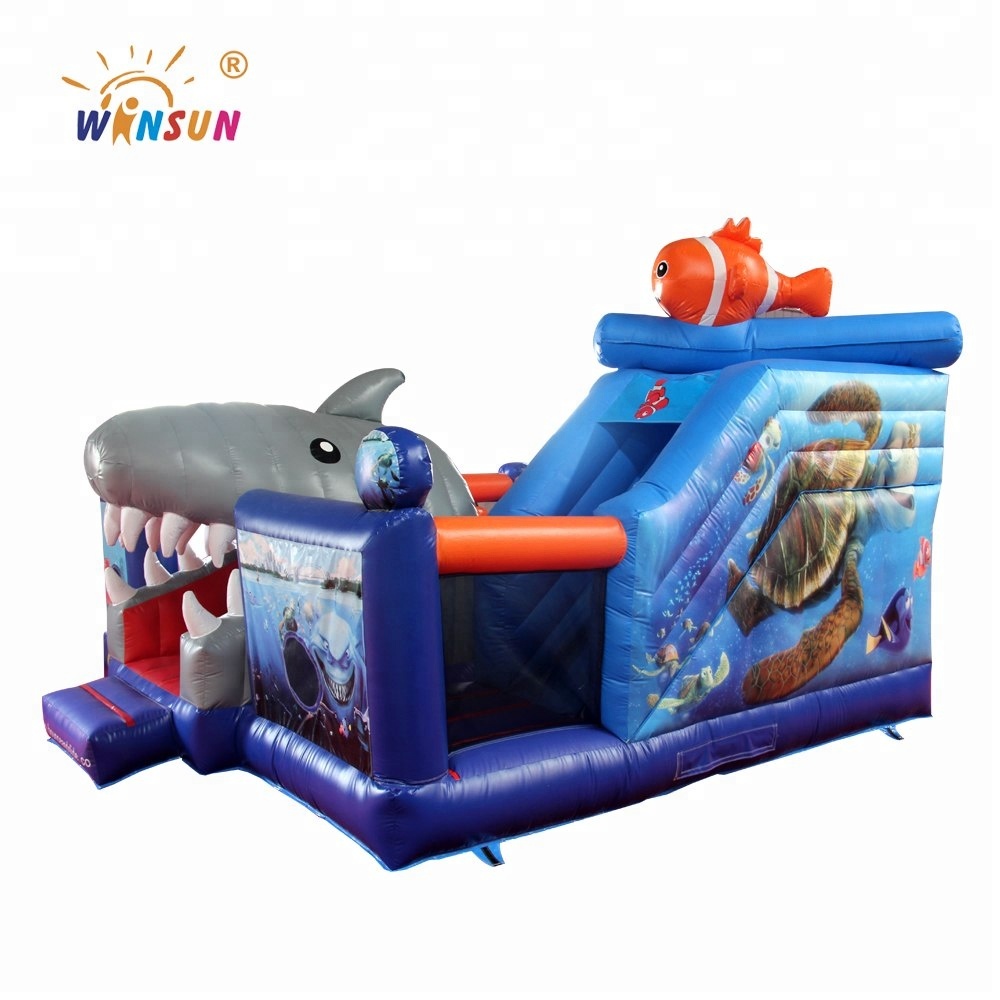 strong and durable inflatable bouncer combo slide
