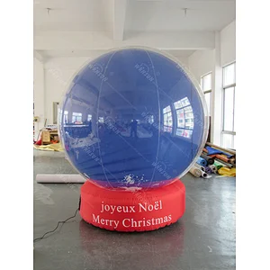 2017 Giant decorating christmas big balls,Christmas Inflatable snow ball, Christmas inflatable global