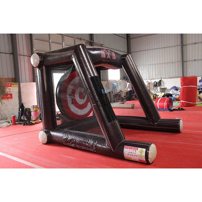Amusement park inflatable single axe lumberingsport games. lumberman tossing games. rosser axe throwing sport games for sale