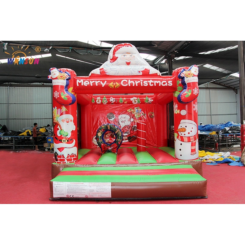 Christmas castles for hire,inflatable santa claus bouncers for rentals,Buy factory direct sale trampolines on sale