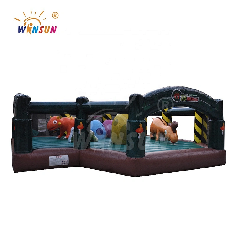 Amusement park inflatable dino funlands bouncer games,inflatable dinosaur trampoline,inflatable dino moonwalk bouncer games