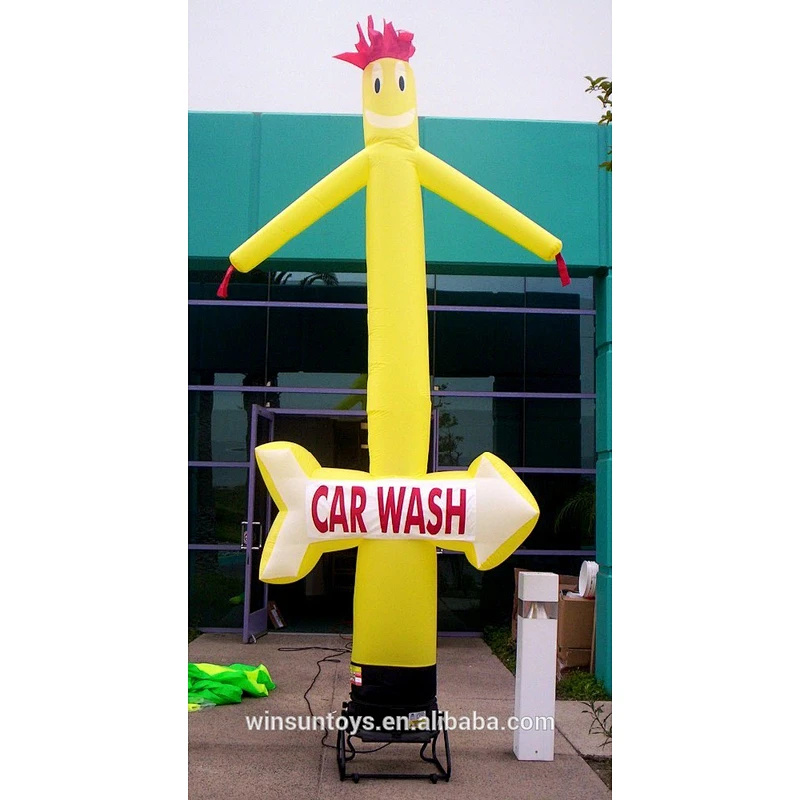 6 ft customized Yellow inflatable car wash air dancer