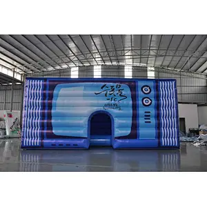 Catch your eye inflatable television shelter tents, tv promotion inflatable tent for hot selling