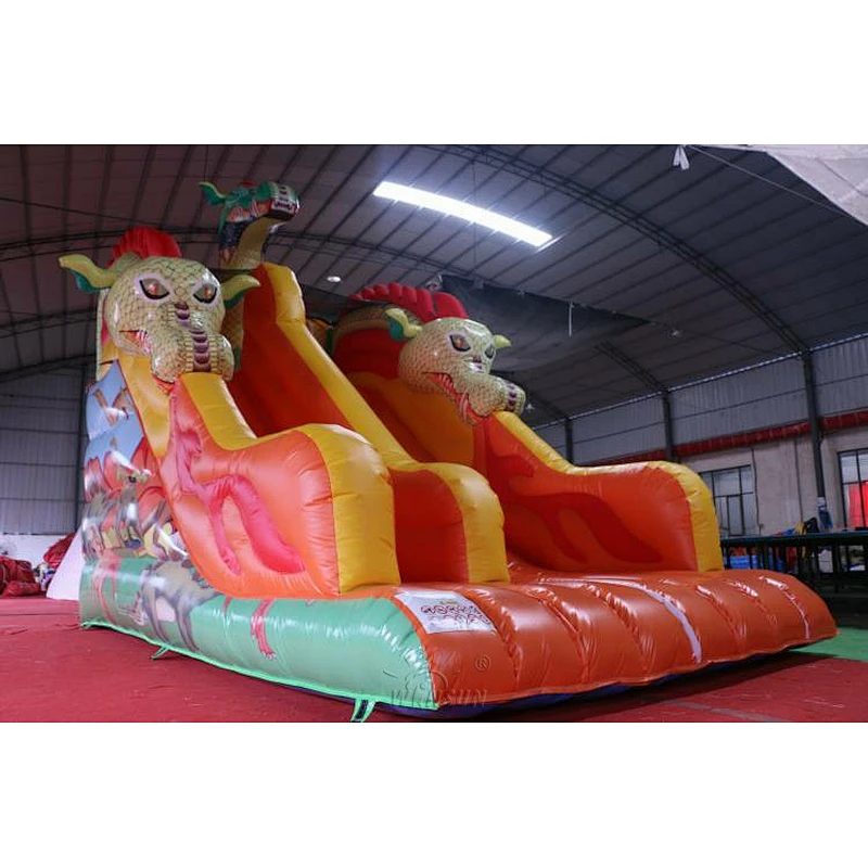 Inflatable Red Dragon Slide
