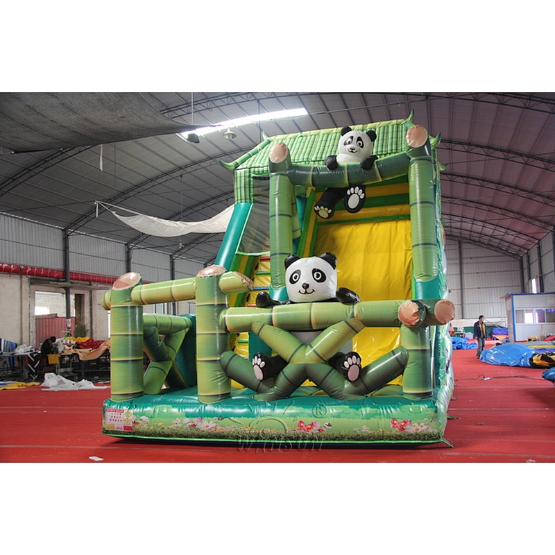 inflatable slide panda theme
