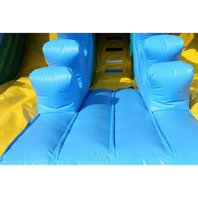 Inflatable King Crocodile Dual Slide