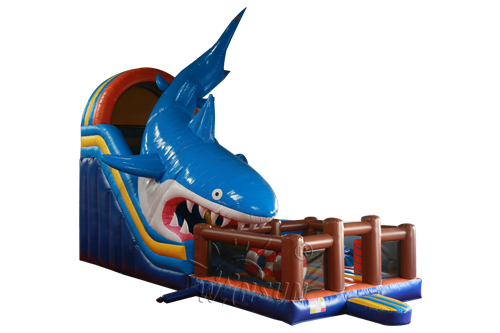 Inflatable Shark Combo Slide