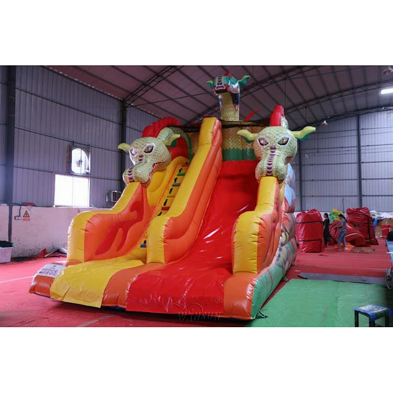 Inflatable Red Dragon Slide