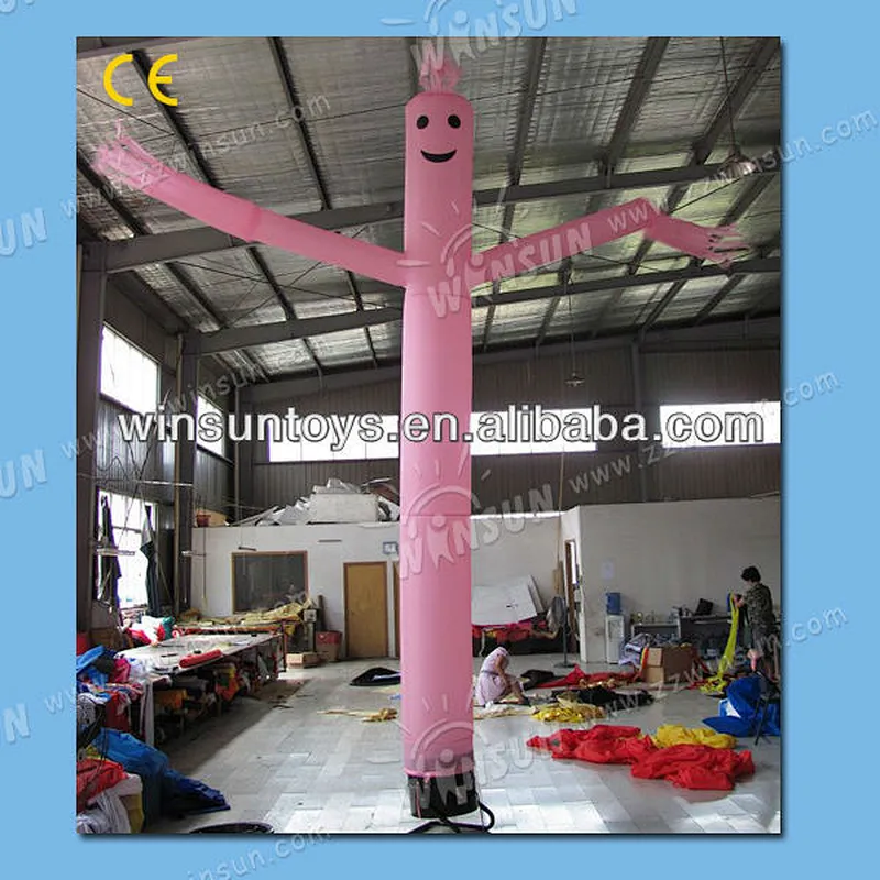 Pink 10' Air Dancer, wacky waving inflatable tube man