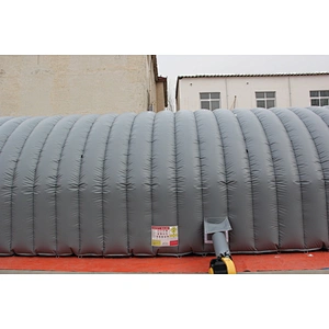 Outdoor single tunnel inflatable bubble tent, large inflatable tent with tunnel, inflatable tunnel tent