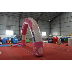 Ari constant inflatable  model  bow, cartoon santa claus arch,inflatable advertising snow man bows for christmas sale