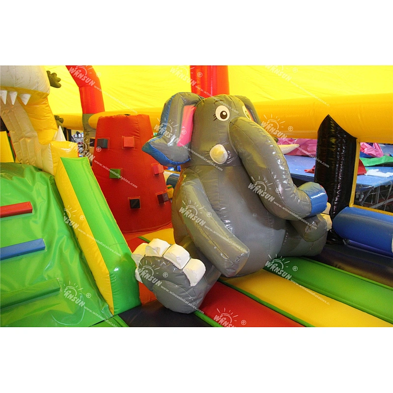 Popular design children inflatable fun city,kids inflatable playground on sale