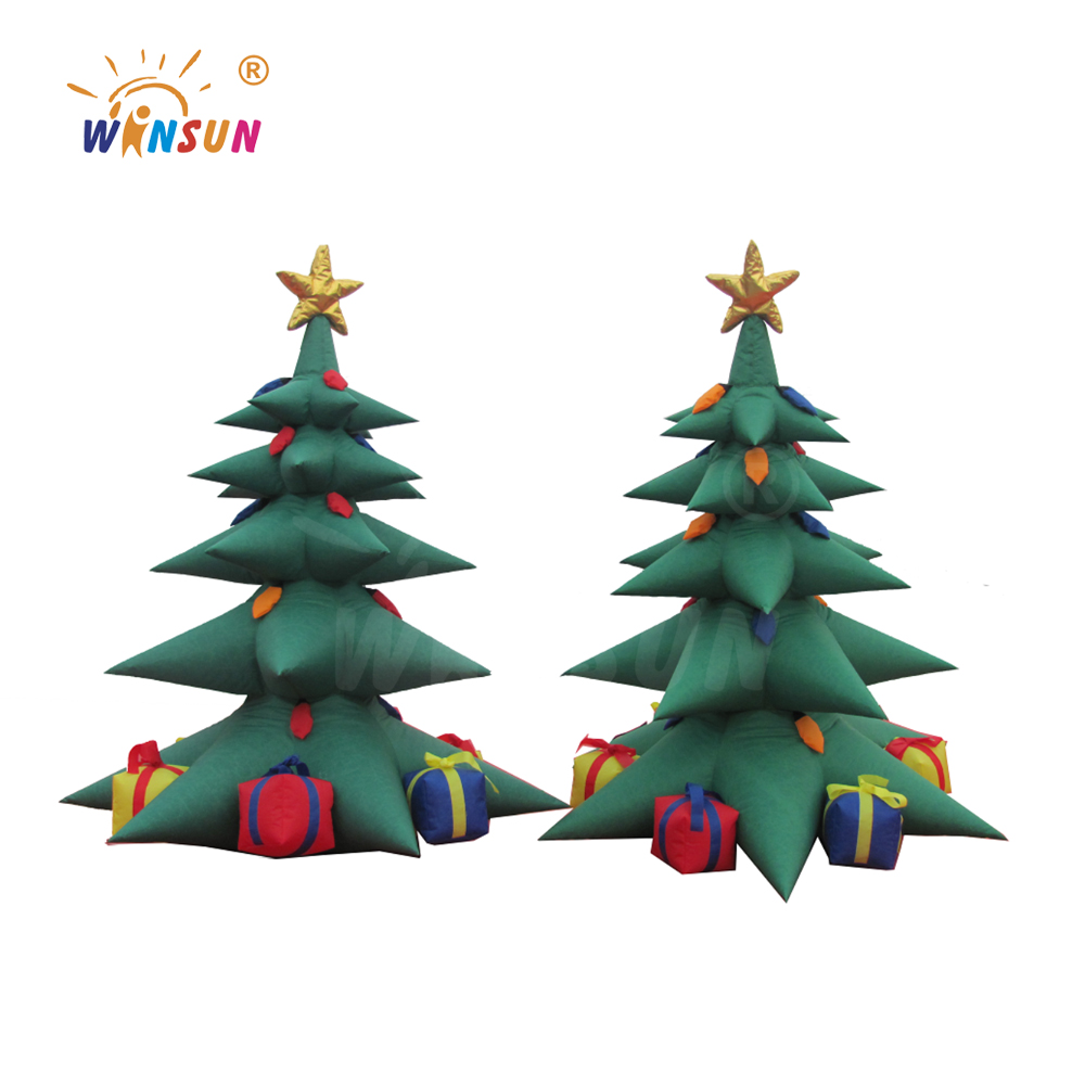 10ft outdoor inflatable Christmas tree with led light for Santa party decoration,small inflatable christmas tree indoor