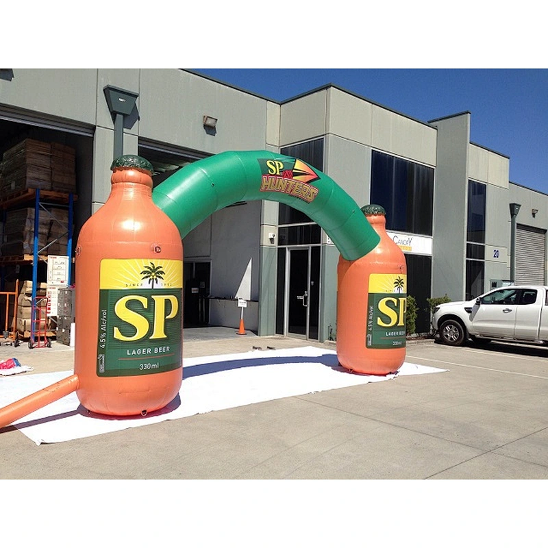 oxford or PVC advertising inflatable arch price inflatable bottle arch