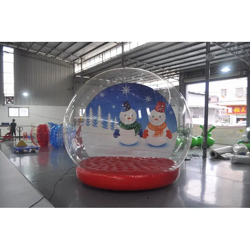 Ads decoration  inflatable snow show balls, Christmas snow globe,inflatable Christmas display ball for decoration