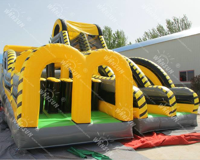 Atomic Rush-Nuclear, Atomic Rush-Nuclear inflatable obstacle course, inflatable obstacle course for sale