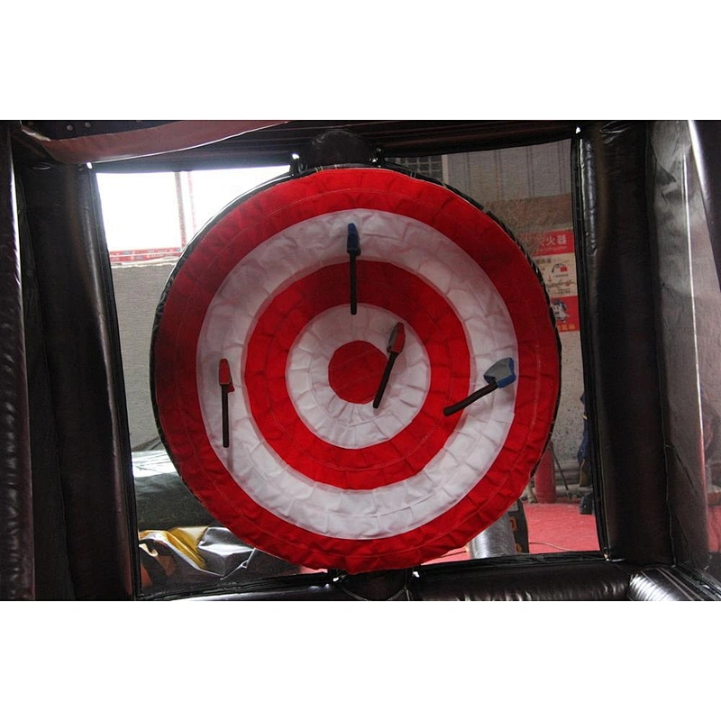Amusement park inflatable single axe lumberingsport games. lumberman tossing games. rosser axe throwing sport games for sale