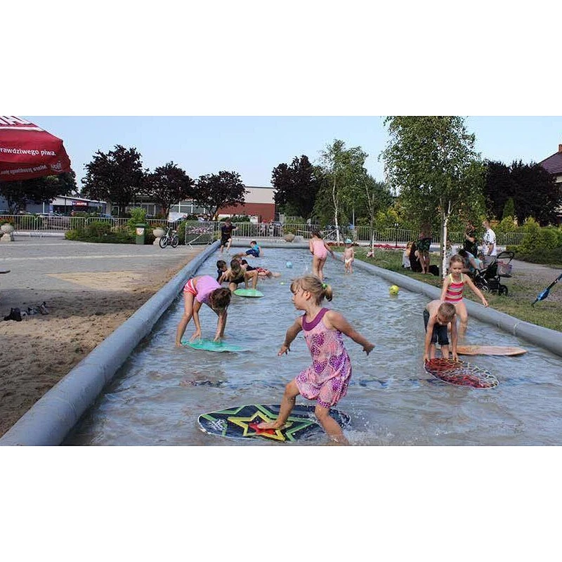 new sports game inflatable skimboard pool floating pool for sliding
