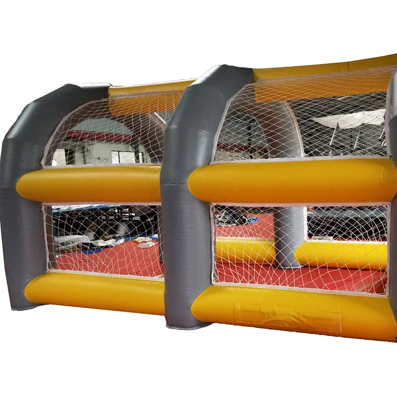 Adult inflatable shoot for goals,inflatable speed cages, soccer train games for rental