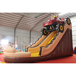 Monster Truck Inflatable Slide