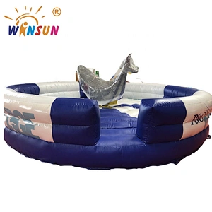 New design shark rodeo inflatable mechanical bull, mechanical bull riding for sale