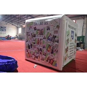 Airtight inflatable lose weight airtight booth room, inflatable kiosk house, air sealed portable office for promotion
