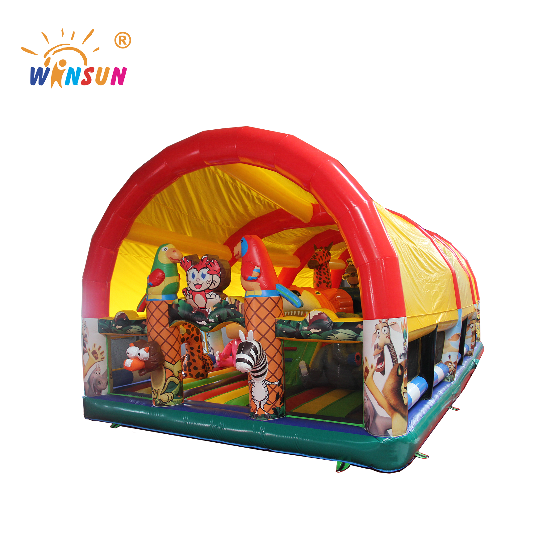 Popular design children inflatable fun city,kids inflatable playground on sale