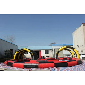 Inflatable Sport Go Kart Racing Track Filed Arena, inflatable hamster ball track racing, inflatable car arena for sale