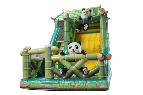 Cute Panda Inflatable Slide
