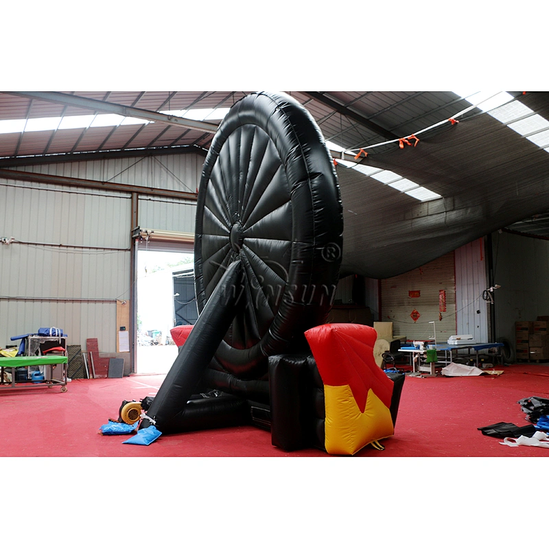 Buy soccer ball sticky dart board, inflatable football tossing sport games,target throwing sport games for sale