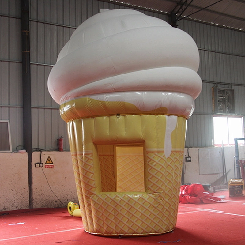 inflatable ice cream stand for sale, portable inflatable advertising kiosk for ice cream,PVC Inflatable Ice Cream Cone Balloon