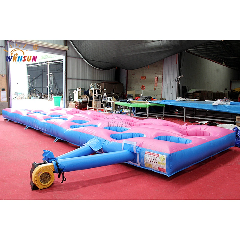 inflatable competition interactive game,Inflatable mattress filled with ankle loving holes,double trouble inflatable obstacle