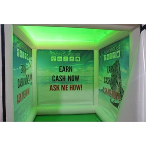 Airtight inflatable lose weight airtight booth room, inflatable kiosk house, air sealed portable office for promotion
