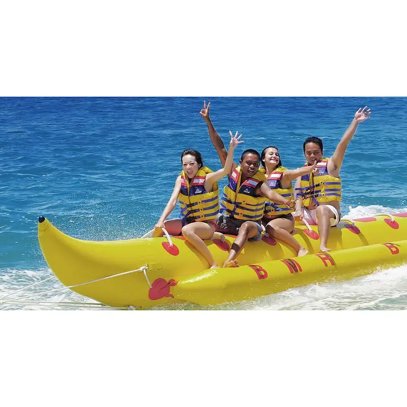 0.9mm pvc Inflatable water banana boat for sale price