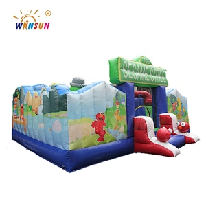 Amusement inflatable bouncy combo house,inflatable jumping room,inflatable moonwalk fun city for promotion