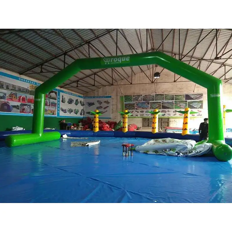 Advertising inflatable water floating archway,inflatable airtight bow,commercial air sealed arch for sale