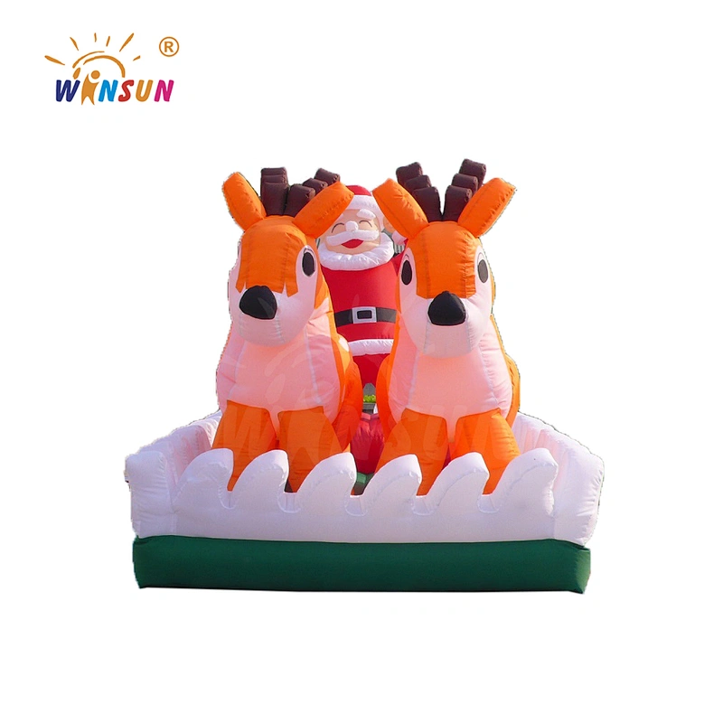 Factory Price christmas inflatable for decoration, inflatable santa claus with christmas inflatable elk