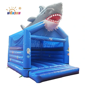 Customized shark bounce, inflatable bounce house for sale, shark bounce house for kids