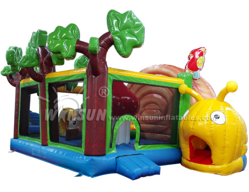New Design CE Inflatable Snail Bouncer for sale, snail castle house for rental