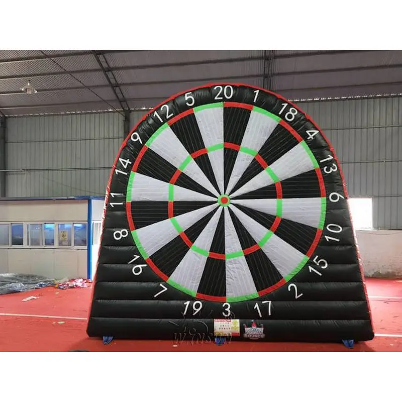 Bull eye inflatable foot dart boards,inflatable kick darts game board,inflatable soccer and golf dart score board for sale