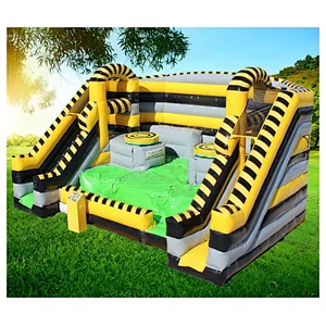 2018 HOT giant inflatable sports game, inflatable toxic twister game Inflatable Toxic Twister Interactive for Rental and sale