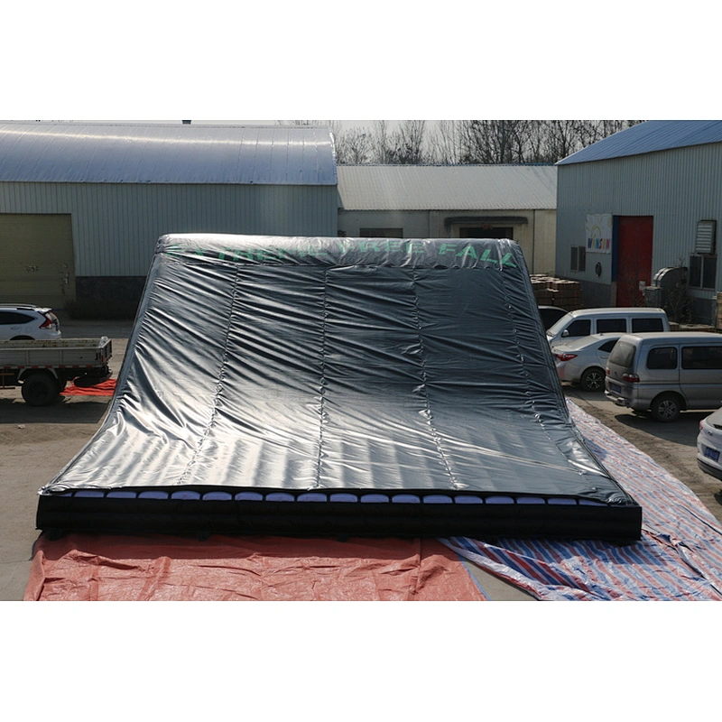 Custom extreme sport Inflatable Skiing Jump stunt airbag,big inflatable landing airbag ramp pad,sloped jump air bag mat for sale
